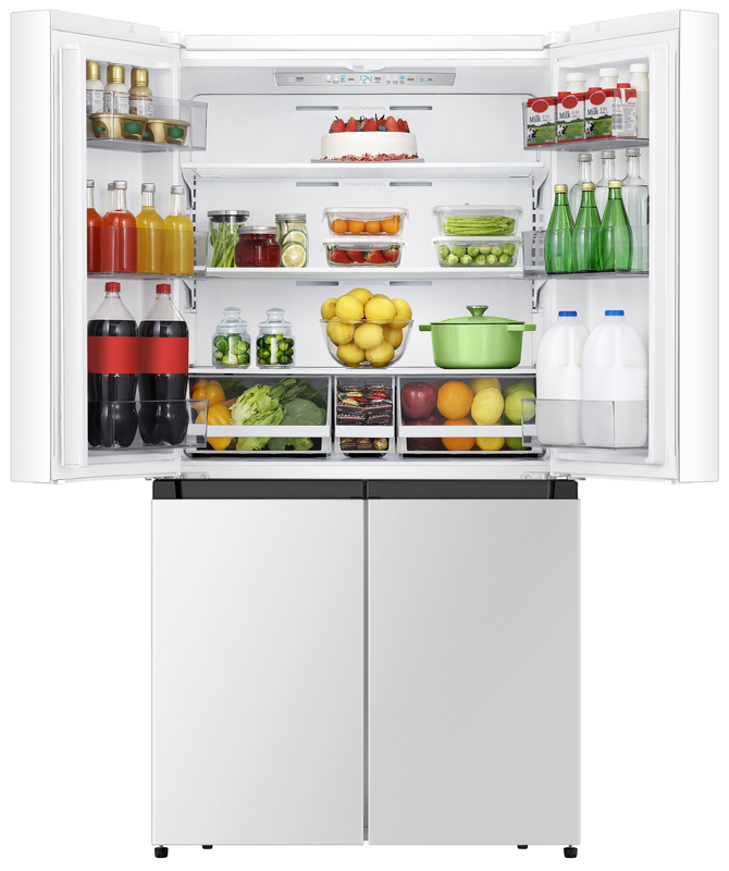 Crosley 21.6 Cu. Ft. Quad Door Counter Depth Refrigerator CRQN2215AW