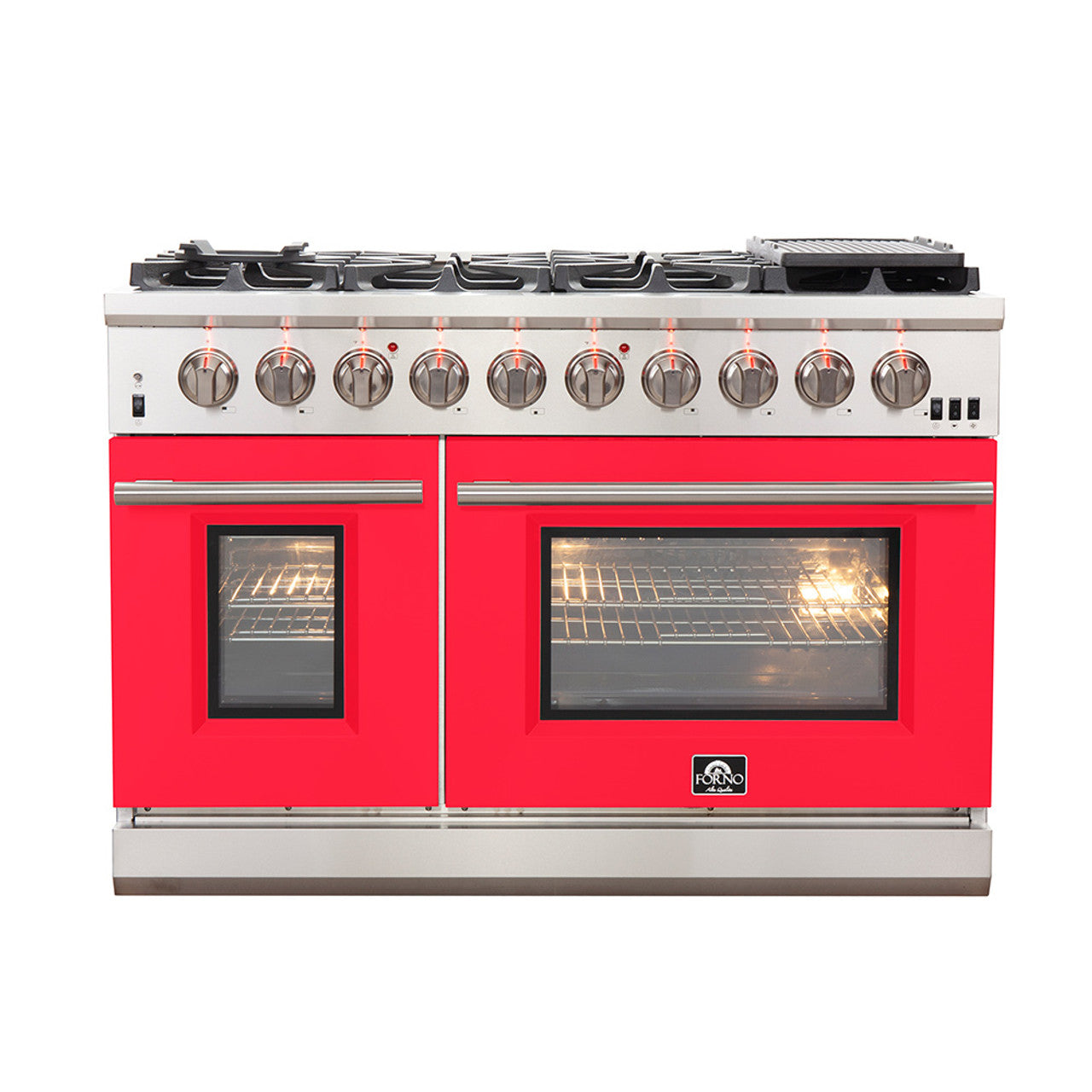 Forno, Capriasca 48 in Freestanding Gas Range, LED Knobs FFSGS6260-48