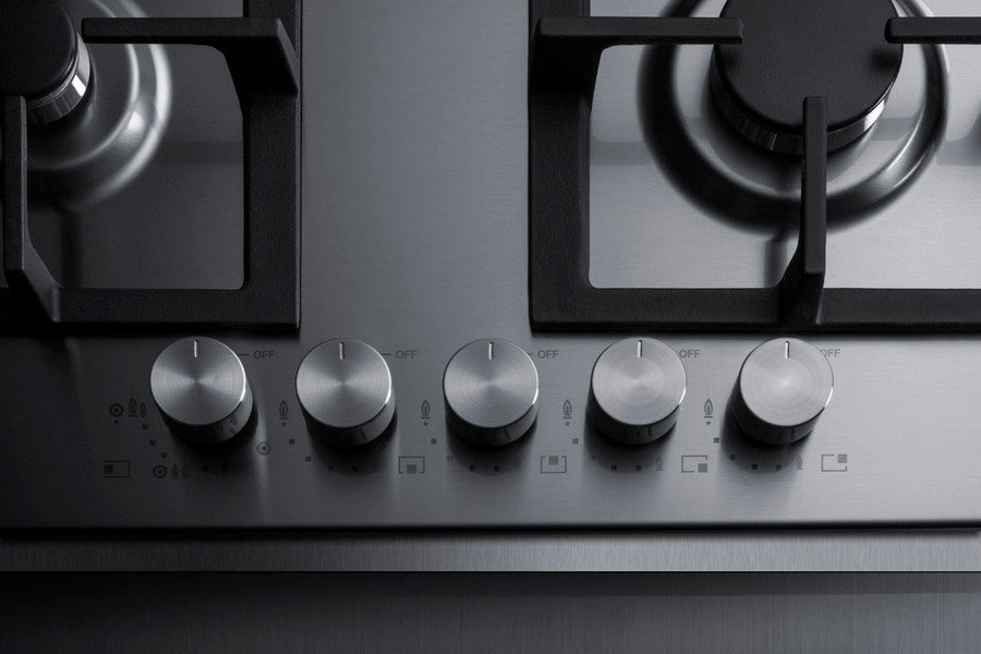 Summit 36" Wide 5-Burner Cooktop In Stainless Steel - GCJ536SS