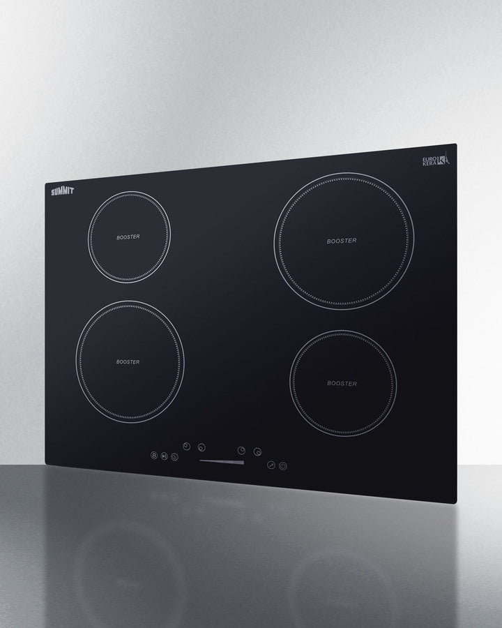 Summit 30" Wide 208-240V 4-Zone Induction Cooktop with 4 Elements, Hot Surface Indicator, ADA Compliant, Induction Technology, Child Lock, Safety Shut-Off Control - SINC4B301B
