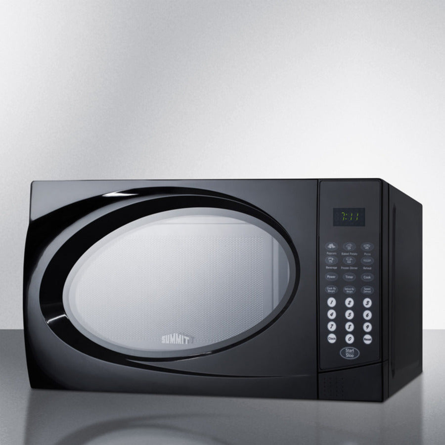 Summit 18" Compact Microwave with 800 Cooking Watts, Multiple Power Levels, One-Touch Auto Cook Menu - SM902BL