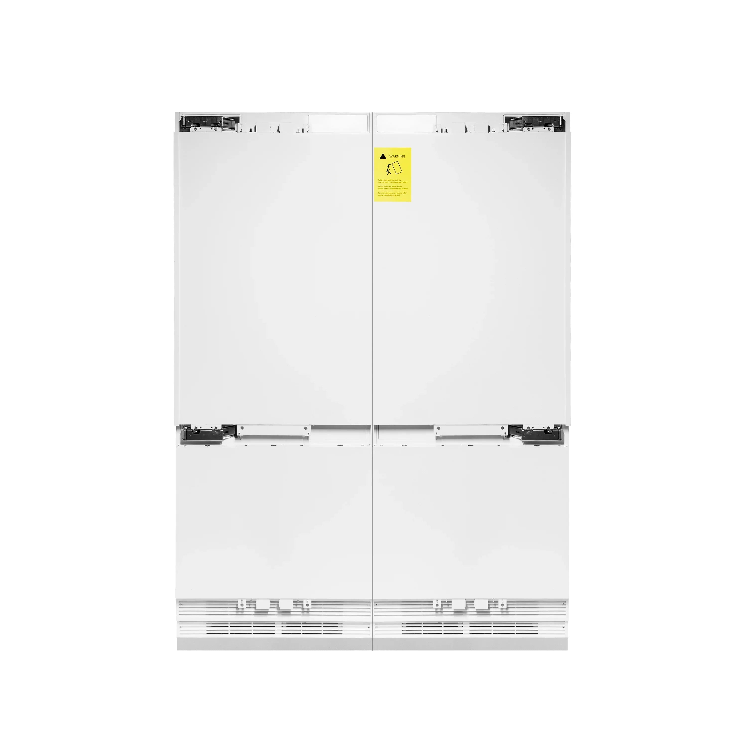 ZLINE 60" 32.2 cu. Ft. Panel Ready Built-In 4-Door French Door Refrigerator with Internal Water and Ice Dispenser (RBIV-60)