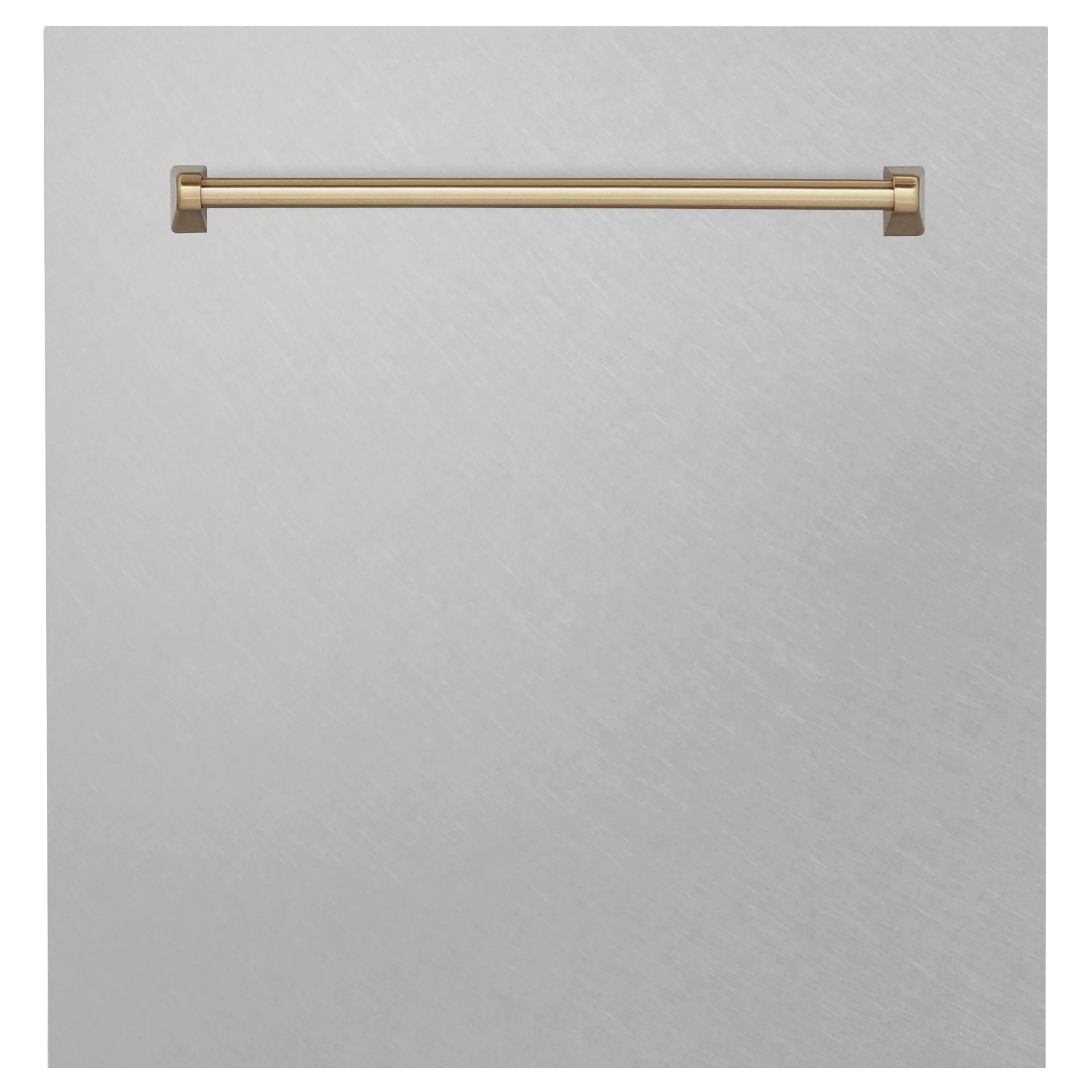 ZLINE 24" Autograph Edition Monument Dishwasher Panel in DuraSnow® Stainless Steel (DPMTZ-SN-24)