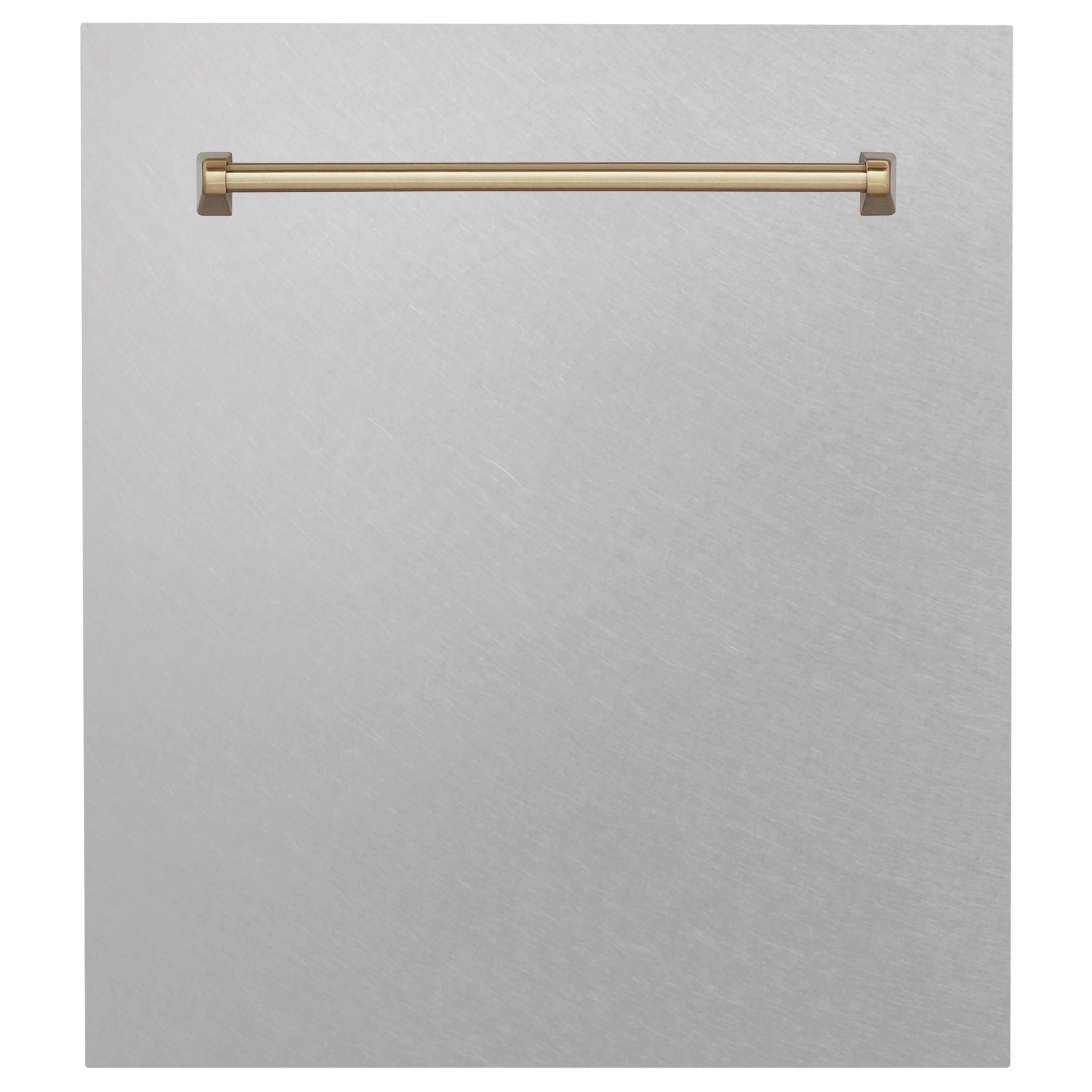 ZLINE 24" Autograph Edition Tallac Dishwasher Panel in DuraSnow® Stainless Steel with Accent handle (DPVZ-SN-24)