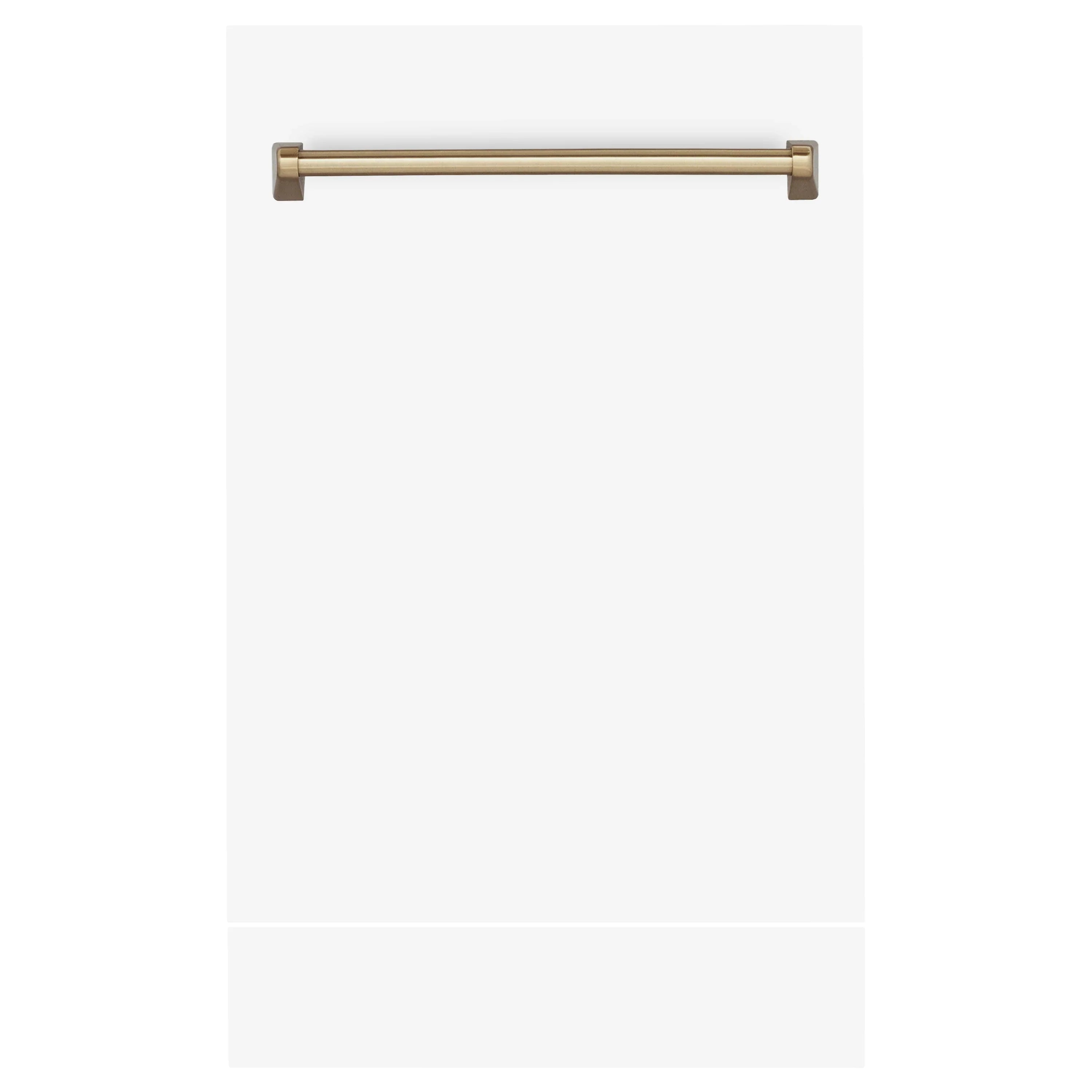 ZLINE 18" Autograph Edition Tallac Dishwasher Panel in White Matte with Accent Handle (DPVZ-WM-18)
