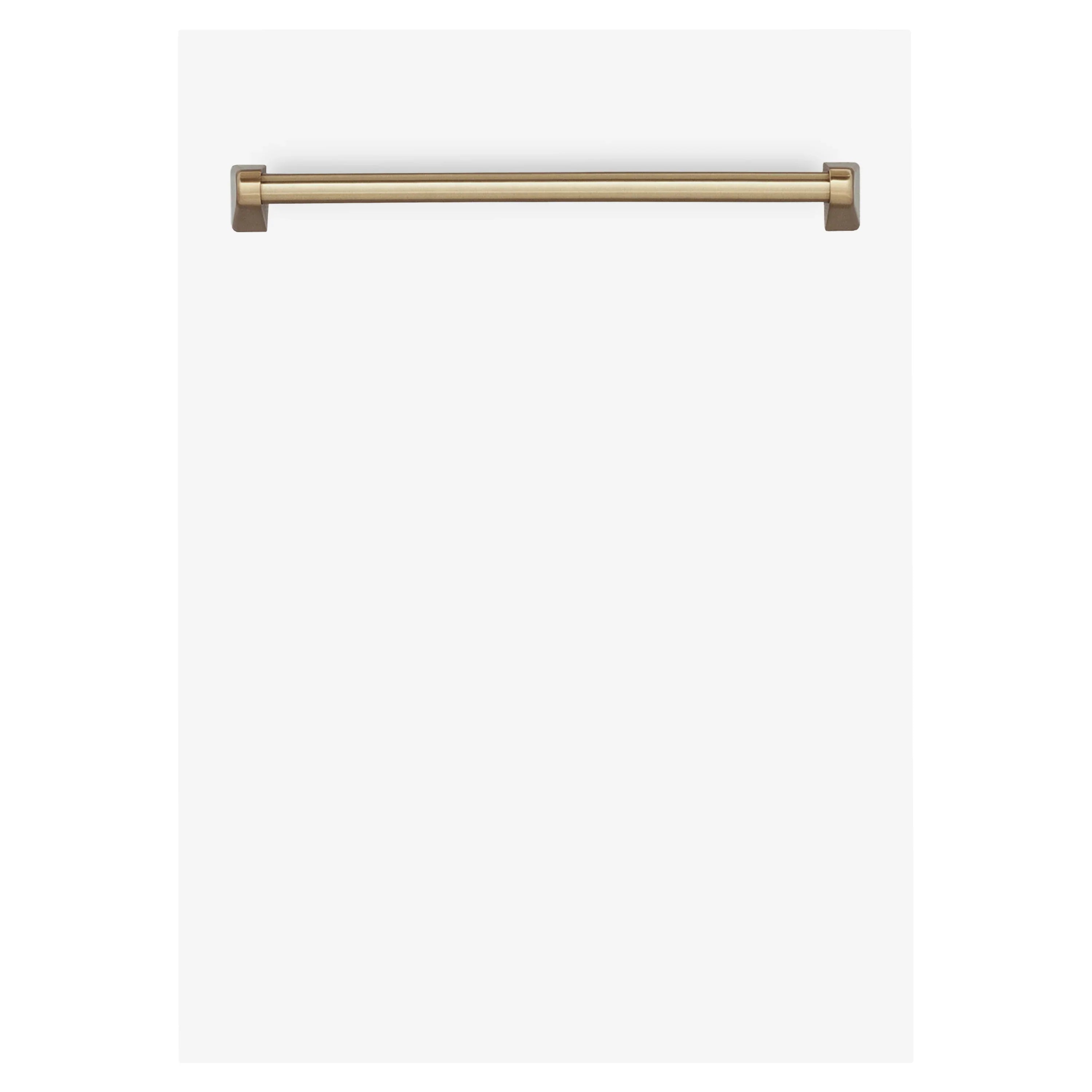 ZLINE 18" Autograph Edition Tallac Dishwasher Panel in White Matte with Accent Handle (DPVZ-WM-18)