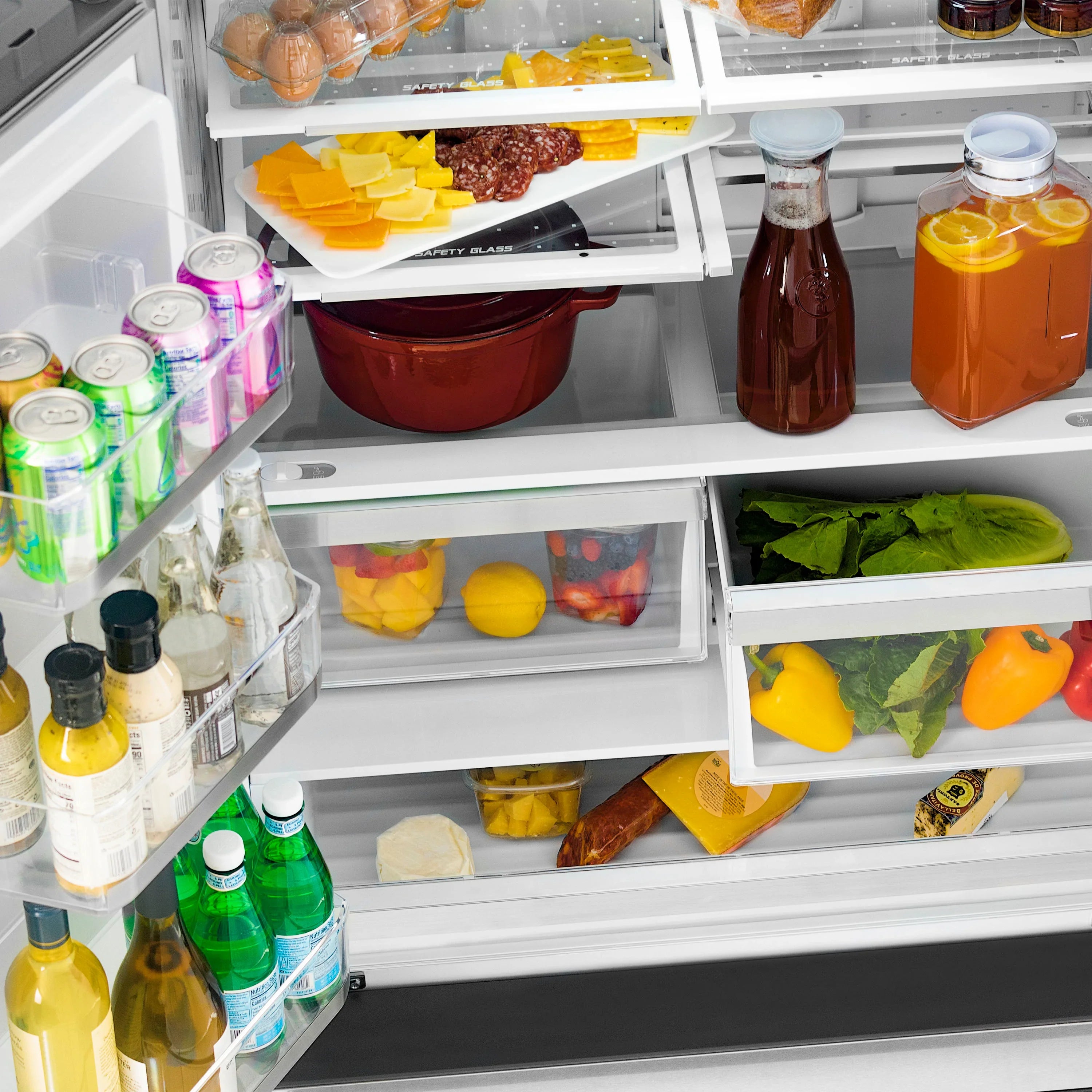 ZLINE 36" Autograph Edition 22.5 cu. ft Freestanding French Door Refrigerator with Ice Maker in Fingerprint Resistant Stainless Steel - RFMZ-36