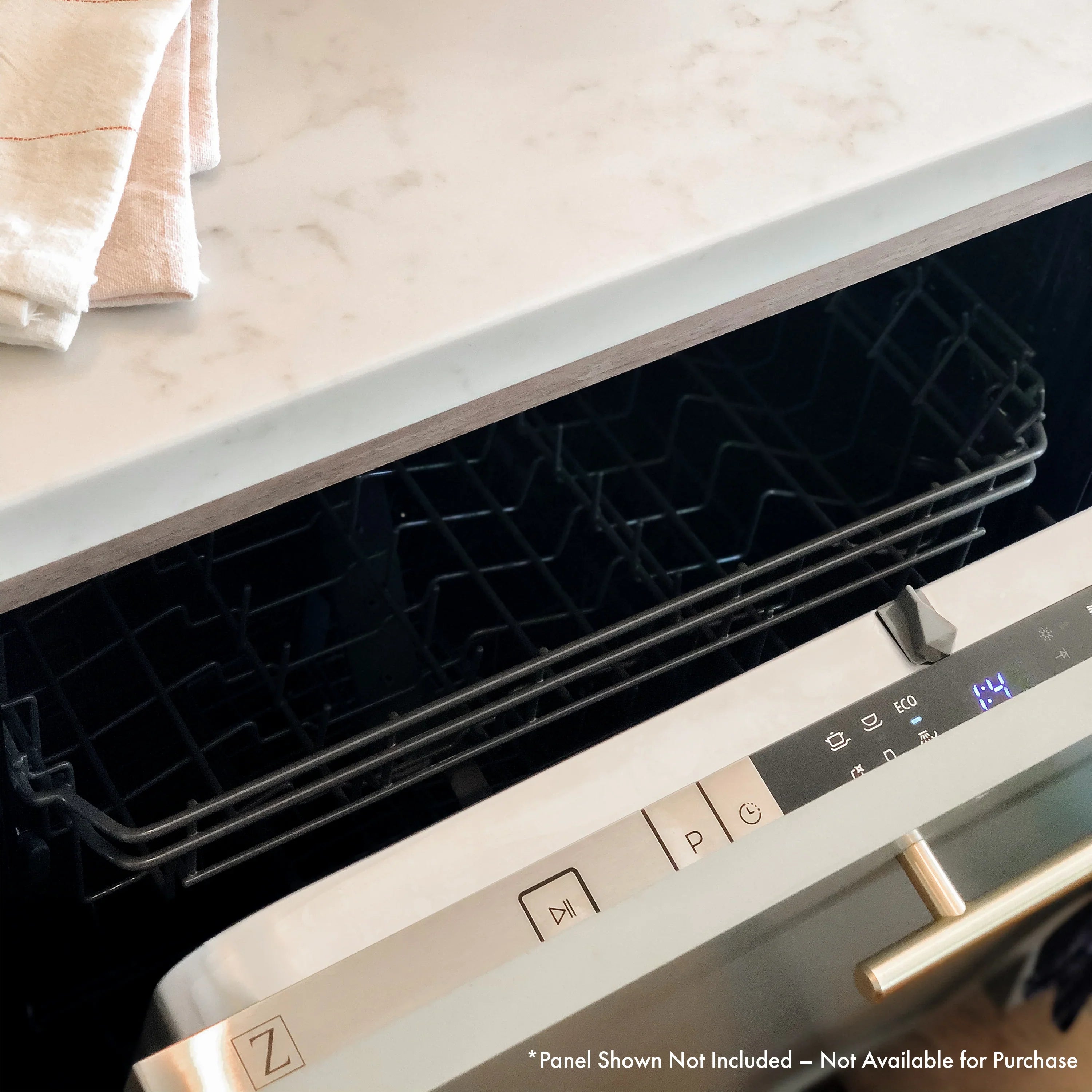 ZLINE 24 in. Panel Ready Top Control Dishwasher with Stainless Steel Tub (DW7713-24)
