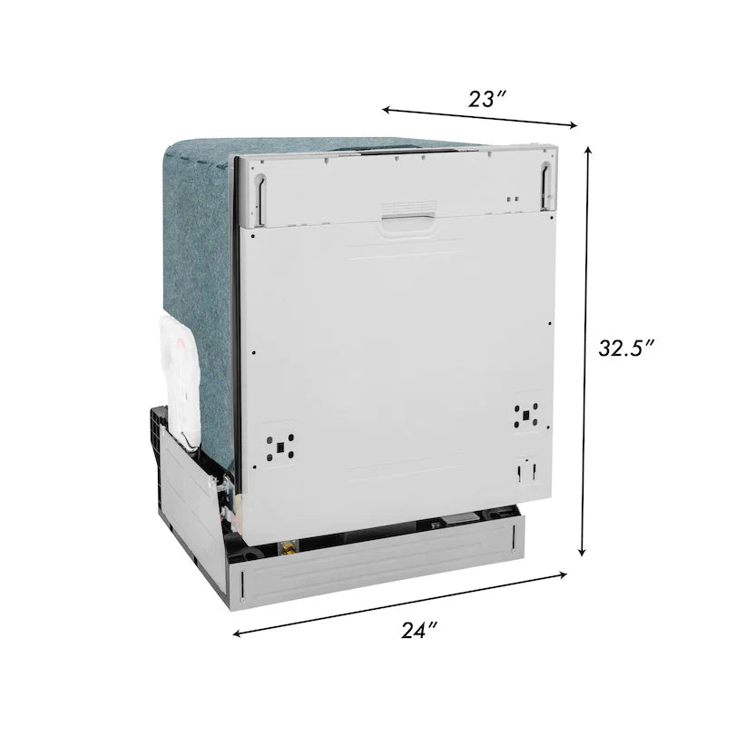 ZLINE 24 in. Panel Ready Top Control Dishwasher with Stainless Steel Tub (DW7713-24)